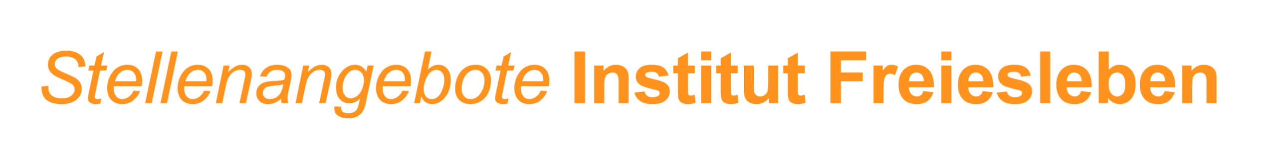 Stellenangebote Institut Freiesleben